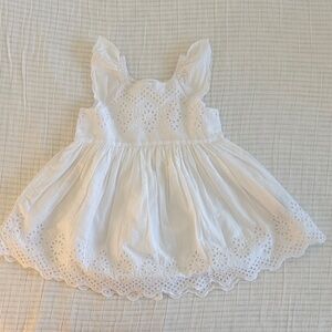 GAP White Eyelet Kids Dress